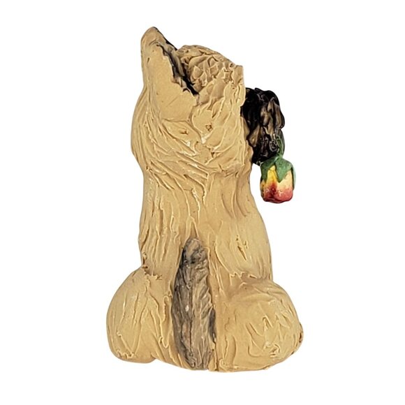 Cairn Terrier Brussels Griffon Rose Figurine By Raquel Torres Furever Clay - Picture 2 of 8